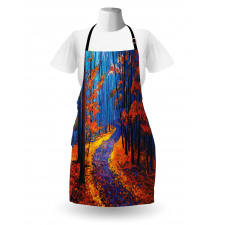 Forest in Fall Season Apron