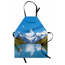 Snow Frozen Lake Swiss Apron