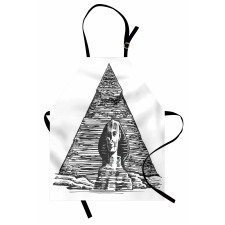 Sphinx Pyramid Sketch Apron