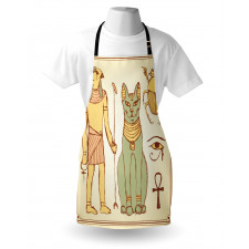 Ancient Cat Figure Apron