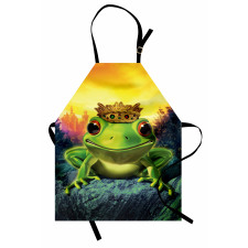 Frog Prince with Crown Apron