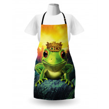 Frog Prince with Crown Apron