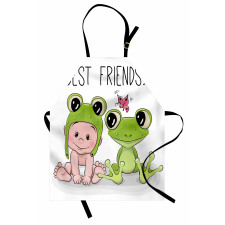 Baby Frog Love Friends Apron