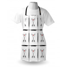 Arrow Hearts Pattern Apron