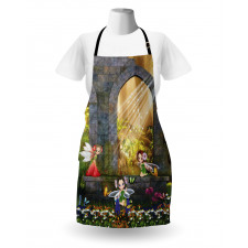 Flowers Blossoms Scene Apron