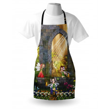 Flowers Blossoms Scene Apron