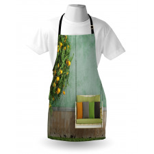 Wooden Swing in Garden Apron