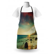 Dramatic Sunrise Tropical Apron