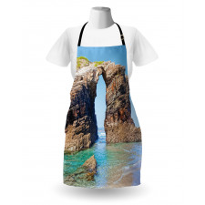 Spanish Seacoast Scenery Apron