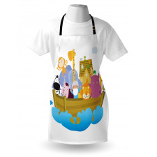 Boat Journey Cartoon Apron