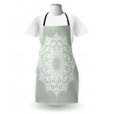 Damask Floral Motifs Apron