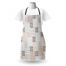 Pastel Oriental Motif Apron