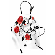 Swirling Roses Garden Apron