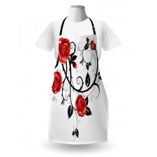 Swirling Roses Garden Apron