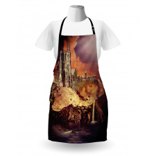 Fantasy Castle Village Apron