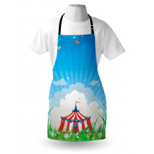 Circus Tent with Clouds Apron