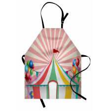 Çocuklar için Mutfak Önlüğü Sirk ve Balon Desenli