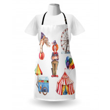 Clown Elephant Circus Apron