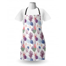 Engraved Reef Coral Designs Apron