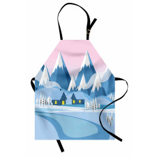 Winter Landscape Cottages Apron