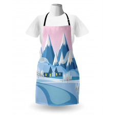 Winter Landscape Cottages Apron