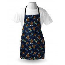 Cartoon Ocean Life Apron