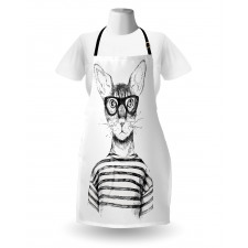 Hipster New Age Cat Apron