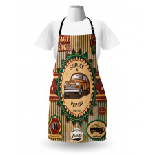 Old Sixties Car Pop Art Apron