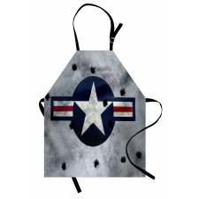 Star on Round Circle Apron