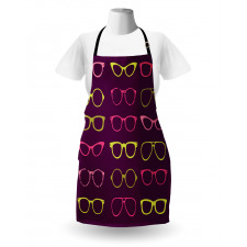 Retro Colorful Glasses Apron