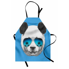 Single Cool Panda Face Apron