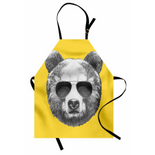 Sketchy Hand Drawn Bear Apron