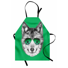 Exotic Wolf Portrait Apron