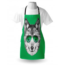 Exotic Wolf Portrait Apron