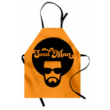 Retro Jazz Male in an Afro Apron