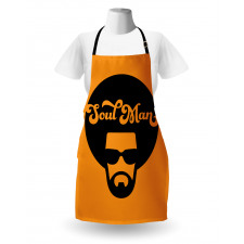 Retro Jazz Male in an Afro Apron