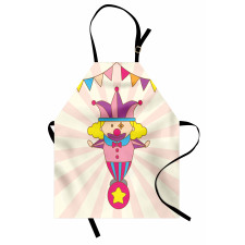 Clown Standing on a Ball Apron