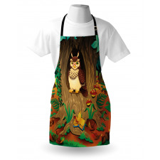 Nanny Grandma Sage Owl Apron