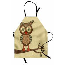 Owl Sitting on Branch Apron