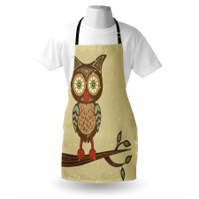 Owl Sitting on Branch Apron