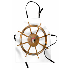 Pirate Sea Ship Wheel Apron