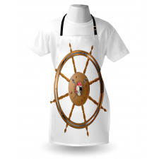 Pirate Sea Ship Wheel Apron