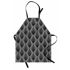 Rhombus Grid Like Streaks Apron