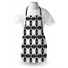 Monochrome Abstract Items Apron