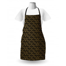 Zigzags Streaks Graphic Apron