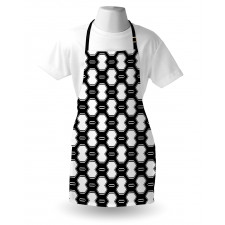 Monochrome Polygonal Grid Apron