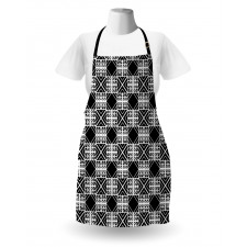 Artwork of Squares Stripes Apron