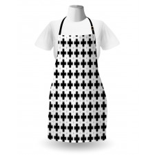 Dark Plus and White Squares Apron