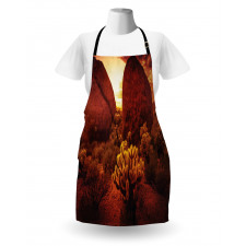 Cactus Rocks Desert Scenery Apron