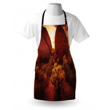 Cactus Rocks Desert Scenery Apron